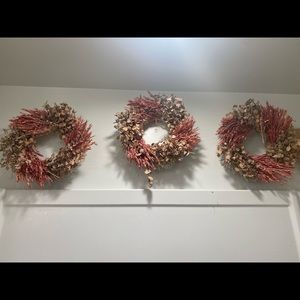3 mid size wreaths